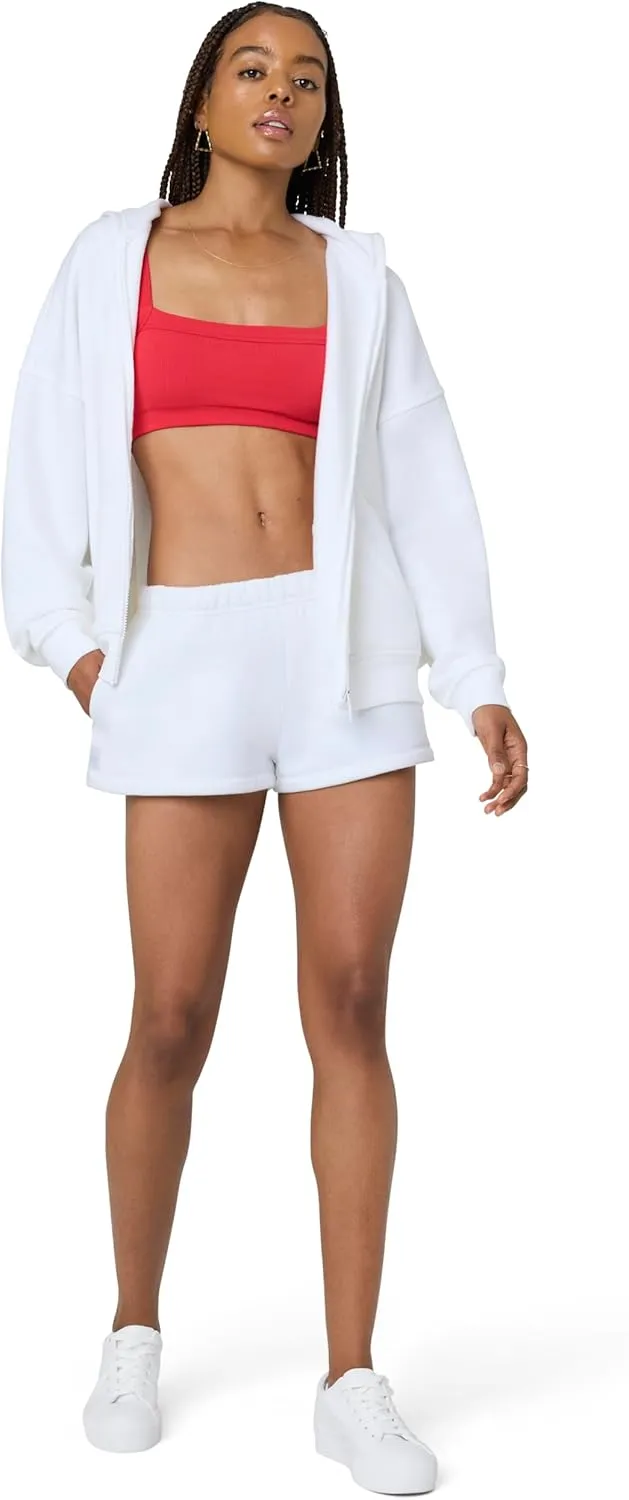 florence by mills Women's Cozy Crush Oversized Zip Hoodie