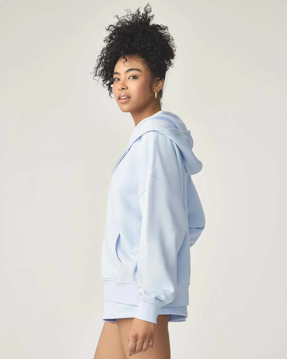 florence by mills Women's Cozy Crush Oversized Zip Hoodie