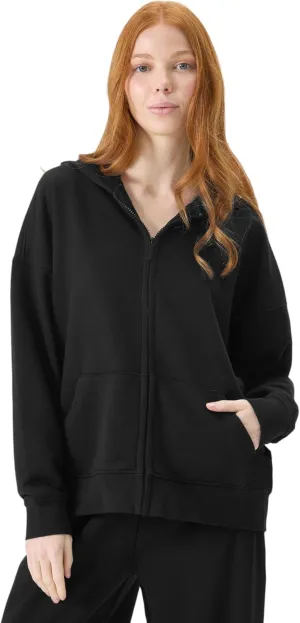 florence by mills Women's Cozy Crush Oversized Zip Hoodie