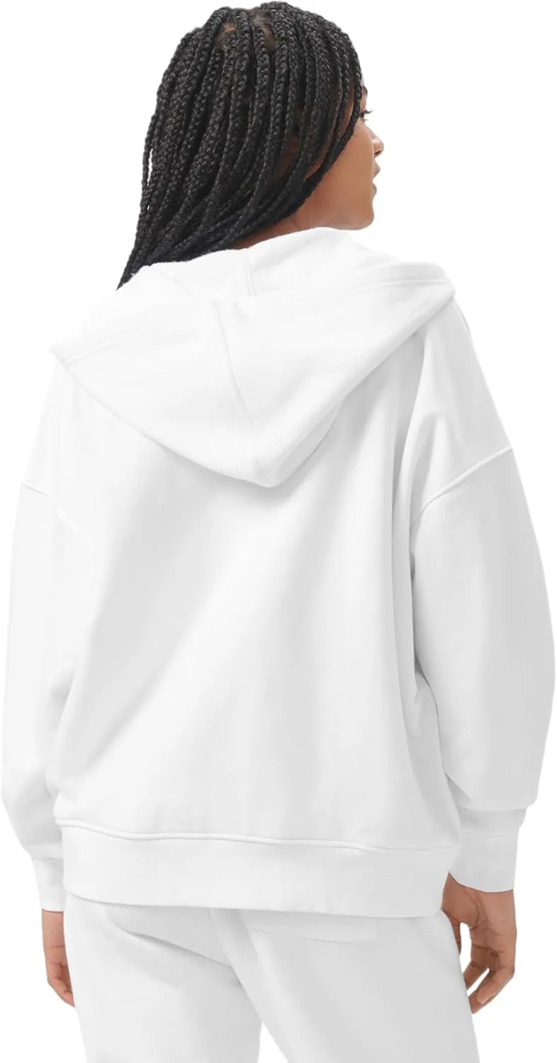 florence by mills Women's Cozy Crush Oversized Zip Hoodie
