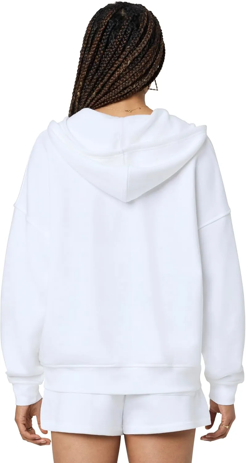 florence by mills Women's Cozy Crush Oversized Zip Hoodie