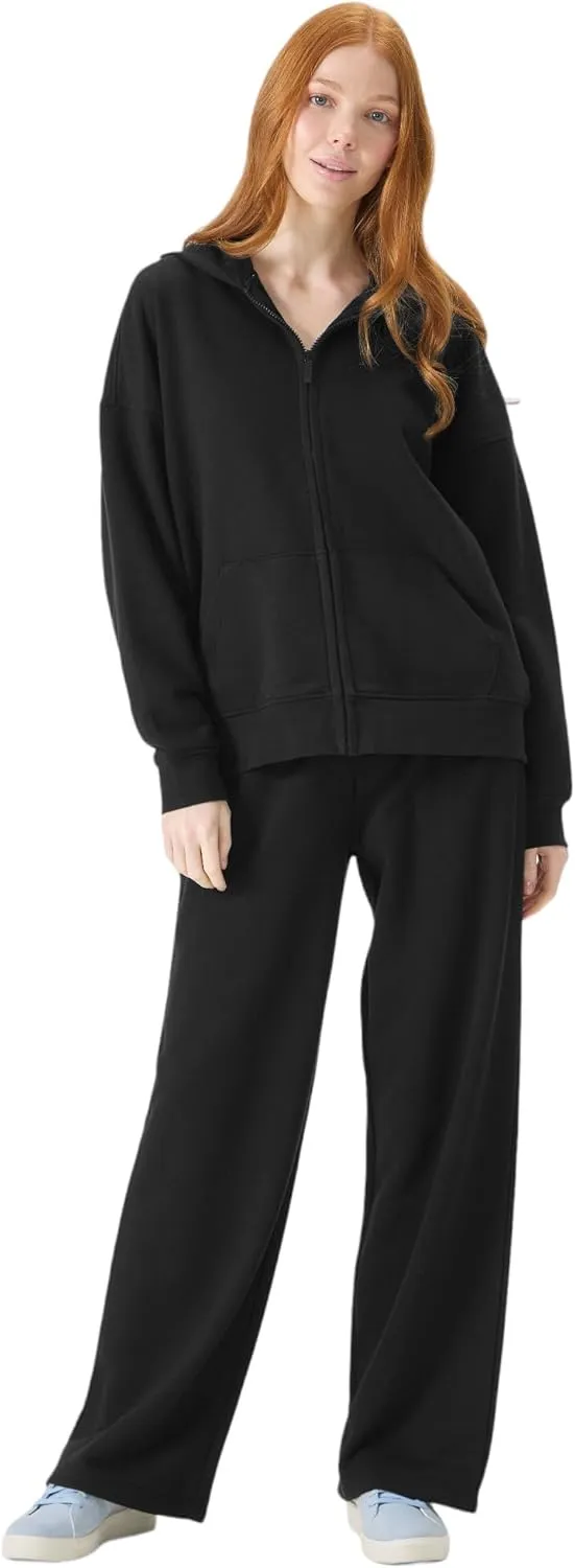 florence by mills Women's Cozy Crush Oversized Zip Hoodie