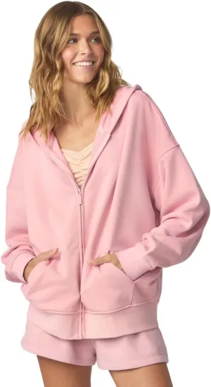 florence by mills Women's Cozy Crush Oversized Zip Hoodie