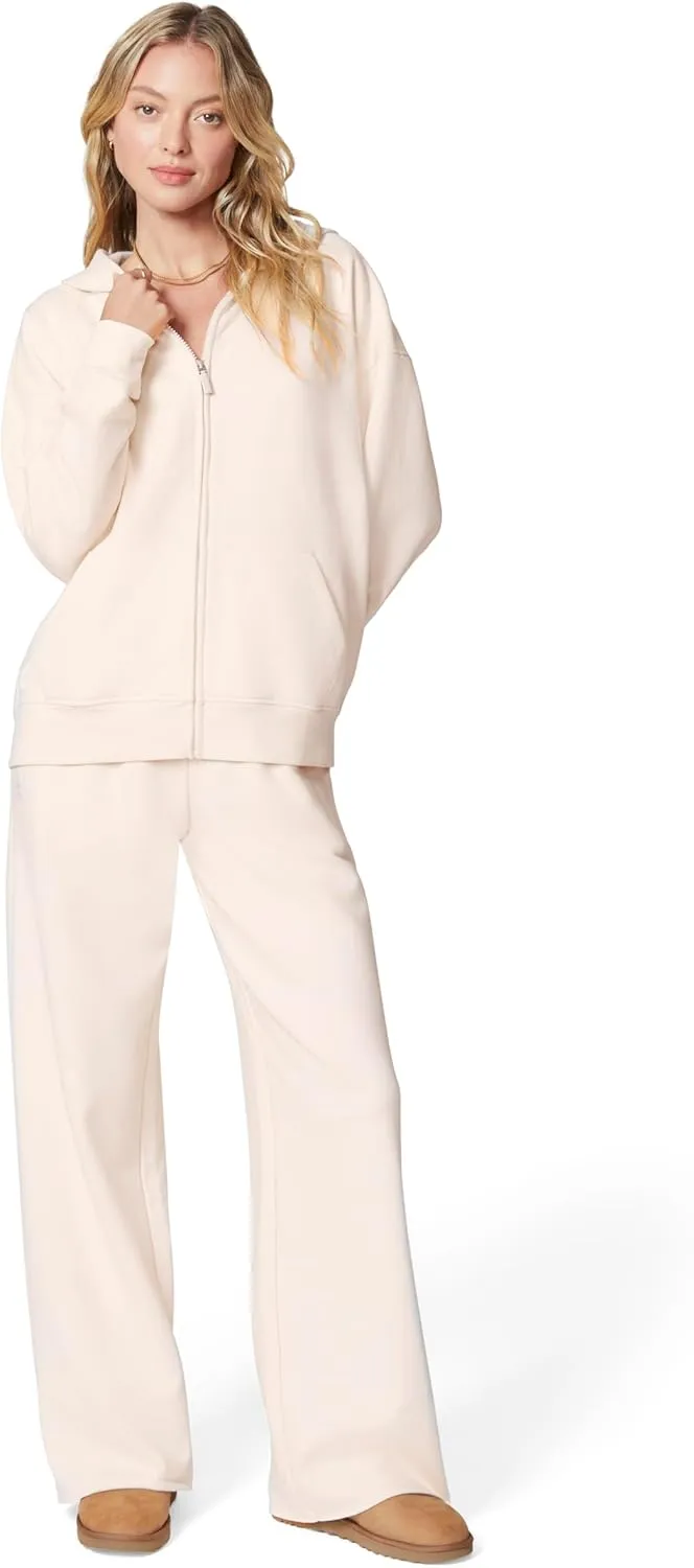 florence by mills Women's Cozy Crush Slouchy Sleeve Oversized Zip Hoodie