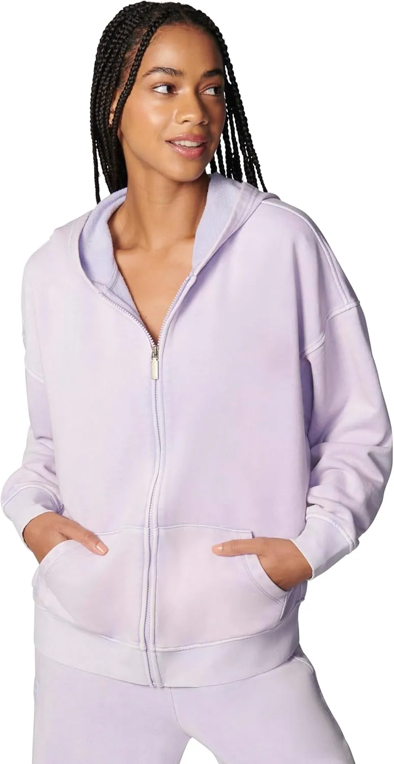 florence by mills Women's Cozy Crush Slouchy Sleeve Oversized Zip Hoodie