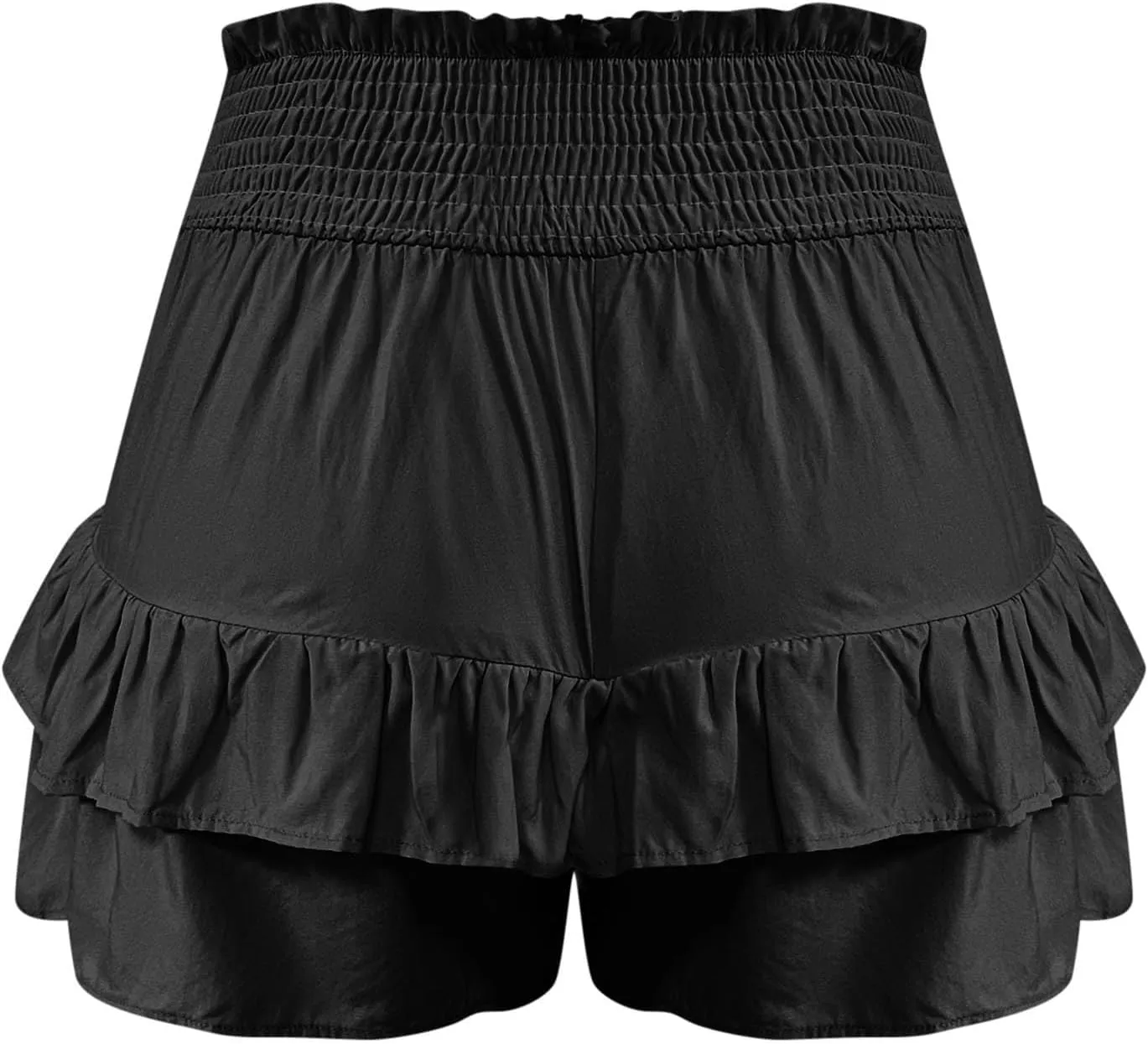 Flowy Shorts for Women Casual Boho Floral Skorts Ruffle Mini Skirts Running Tennis Butterfly Shorts Skorts Shorts