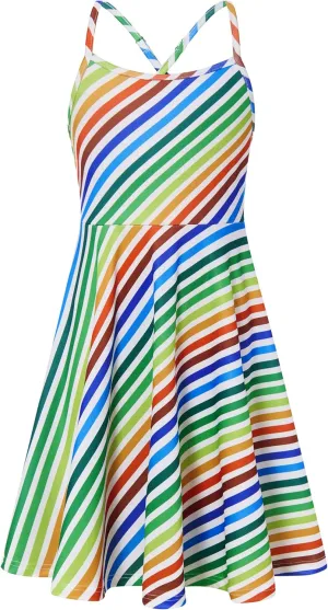 Girls Summer Sundress Adjustable Strap Cami Dress Spaghetti Strap Dresses Size 4-13