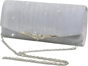 Glitter Clutch Purse  Sparkling Evening Bags for Formal Parties, Bridal Weddings & Proms