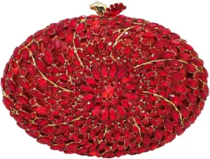 Hollow Out Dazzling Crystal Women Evening Bags Hard Case Ladies Party Clutch Wedding Handbag