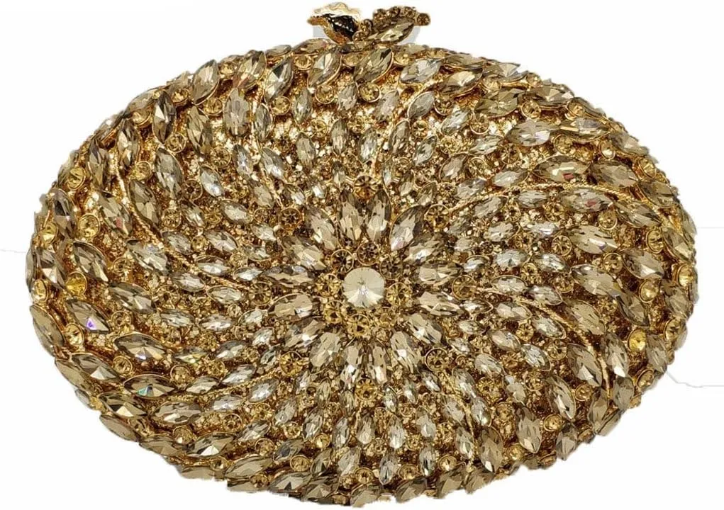 Hollow Out Dazzling Crystal Women Evening Bags Hard Case Ladies Party Clutch Wedding Handbag