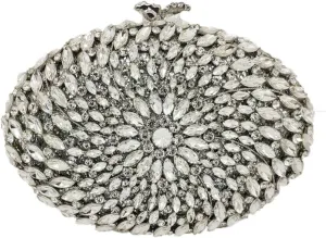 Hollow Out Dazzling Crystal Women Evening Bags Hard Case Ladies Party Clutch Wedding Handbag