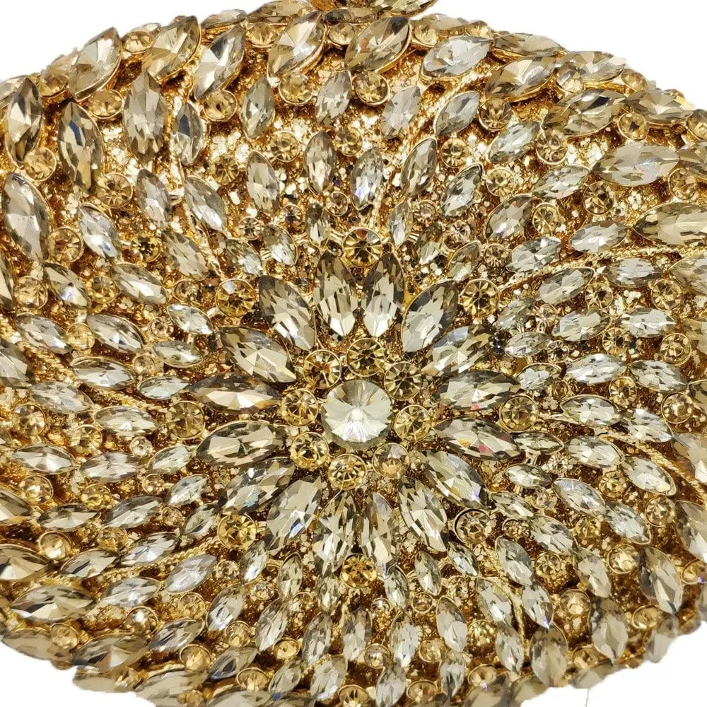 Hollow Out Dazzling Crystal Women Evening Bags Hard Case Ladies Party Clutch Wedding Handbag