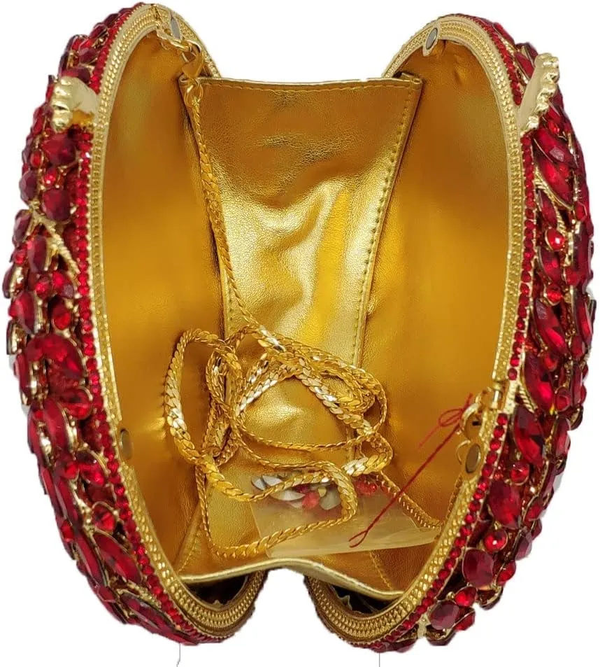 Hollow Out Dazzling Crystal Women Evening Bags Hard Case Ladies Party Clutch Wedding Handbag