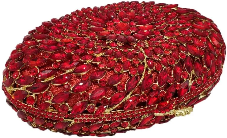 Hollow Out Dazzling Crystal Women Evening Bags Hard Case Ladies Party Clutch Wedding Handbag