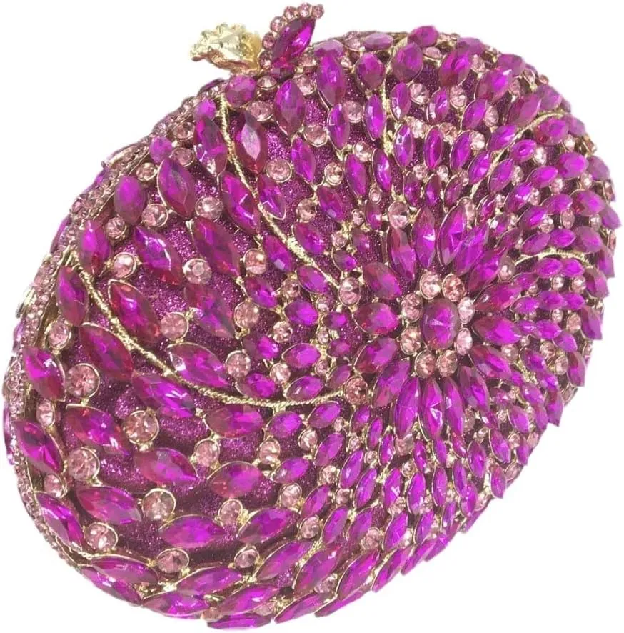 Hollow Out Dazzling Crystal Women Evening Bags Hard Case Ladies Party Clutch Wedding Handbag