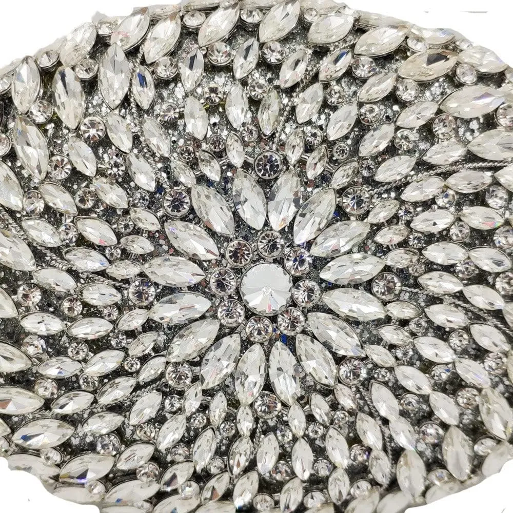 Hollow Out Dazzling Crystal Women Evening Bags Hard Case Ladies Party Clutch Wedding Handbag