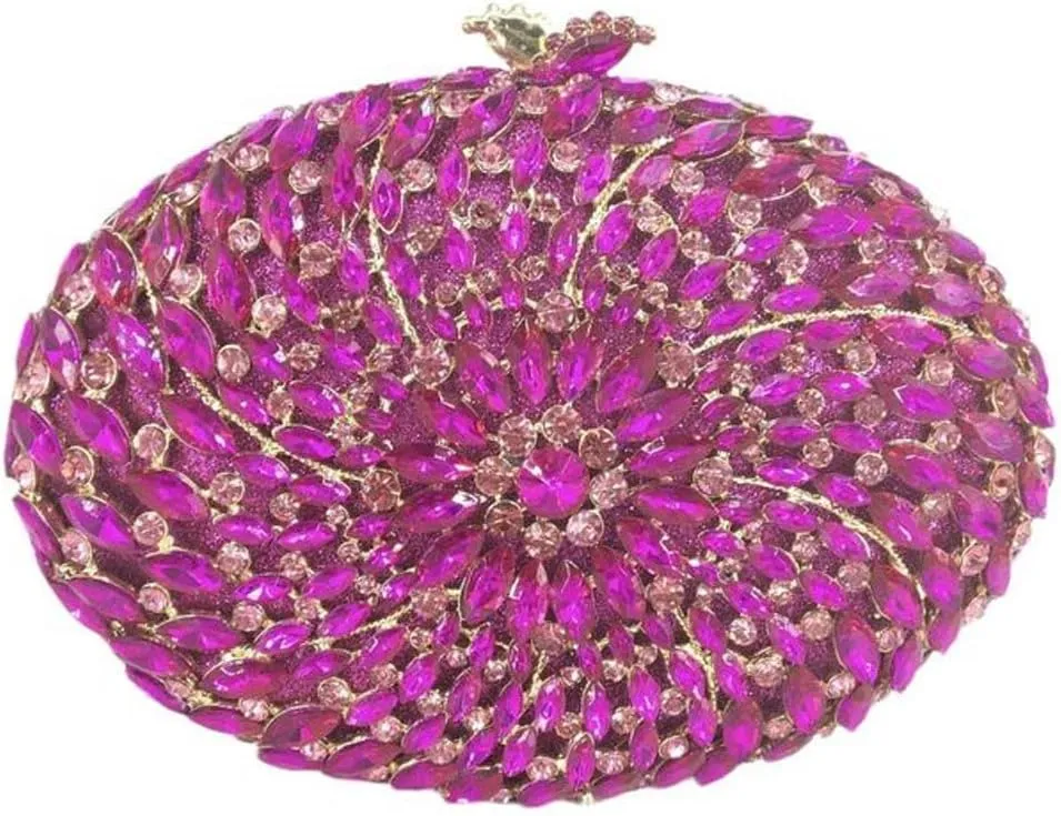 Hollow Out Dazzling Crystal Women Evening Bags Hard Case Ladies Party Clutch Wedding Handbag