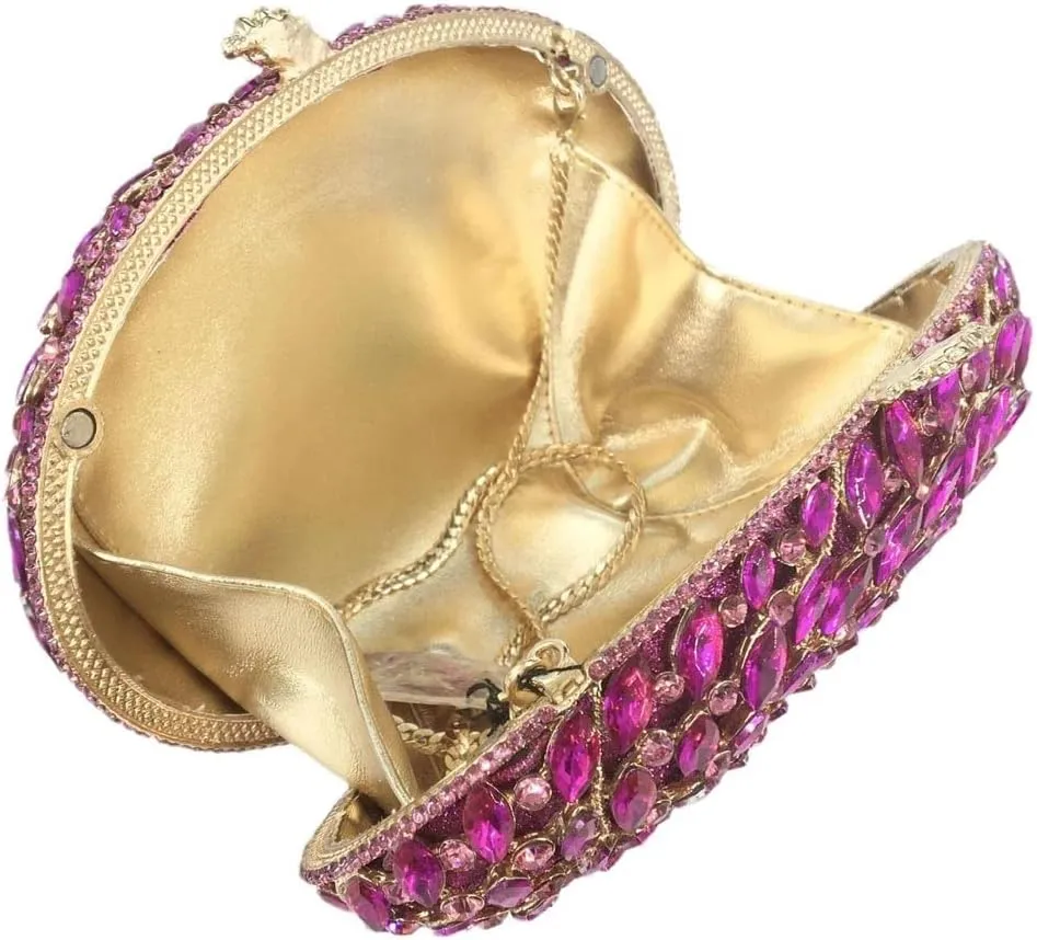 Hollow Out Dazzling Crystal Women Evening Bags Hard Case Ladies Party Clutch Wedding Handbag