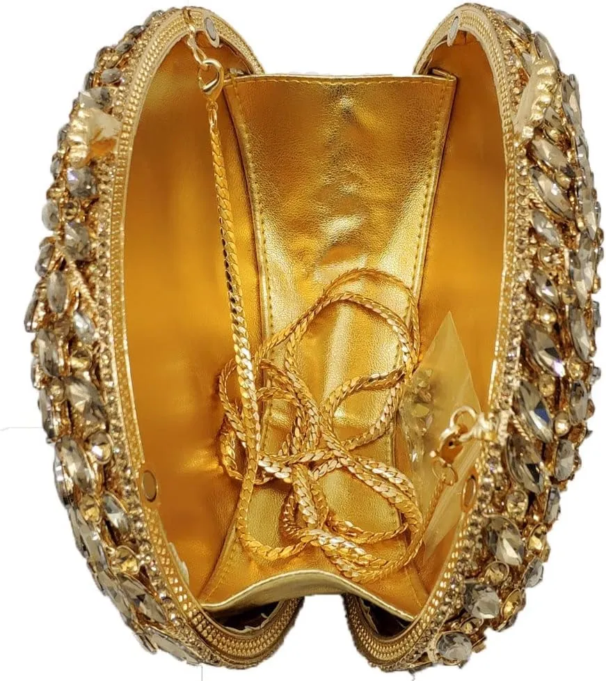 Hollow Out Dazzling Crystal Women Evening Bags Hard Case Ladies Party Clutch Wedding Handbag