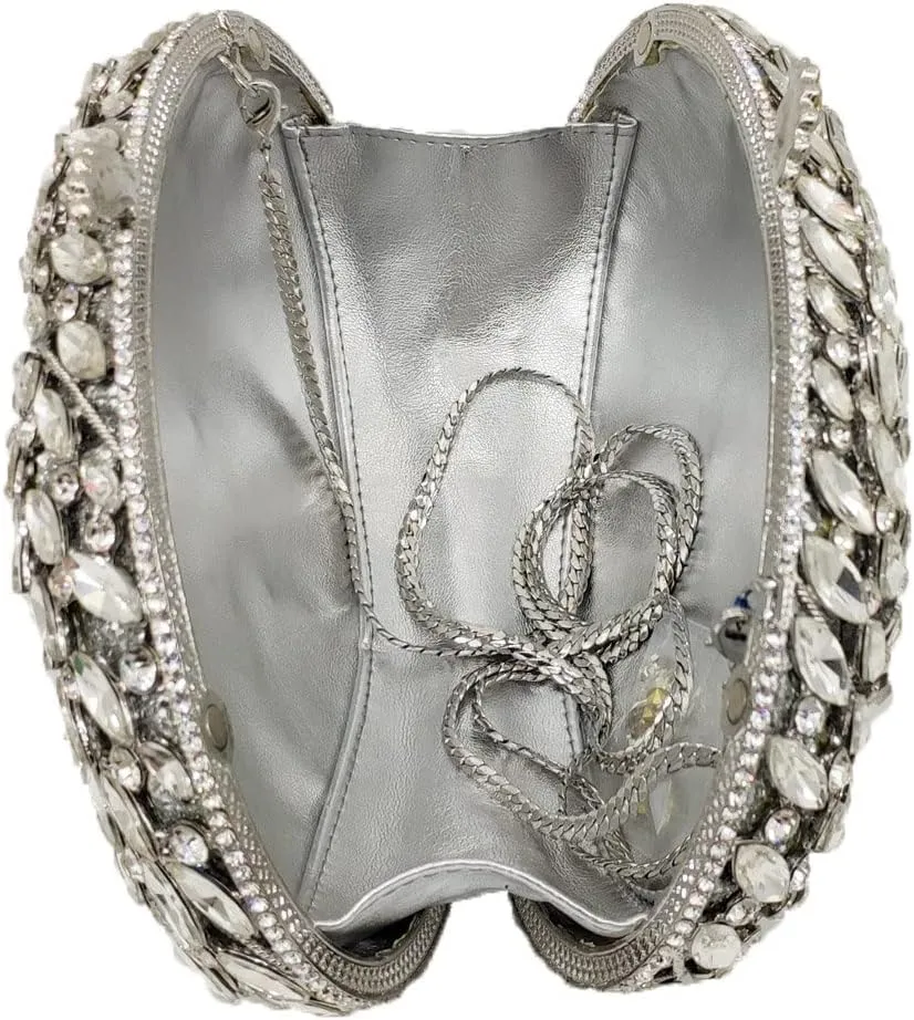Hollow Out Dazzling Crystal Women Evening Bags Hard Case Ladies Party Clutch Wedding Handbag