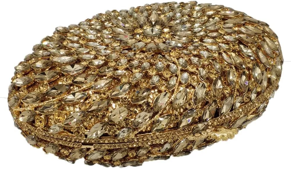 Hollow Out Dazzling Crystal Women Evening Bags Hard Case Ladies Party Clutch Wedding Handbag
