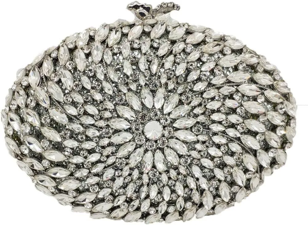 Hollow Out Dazzling Crystal Women Evening Bags Hard Case Ladies Party Clutch Wedding Handbag