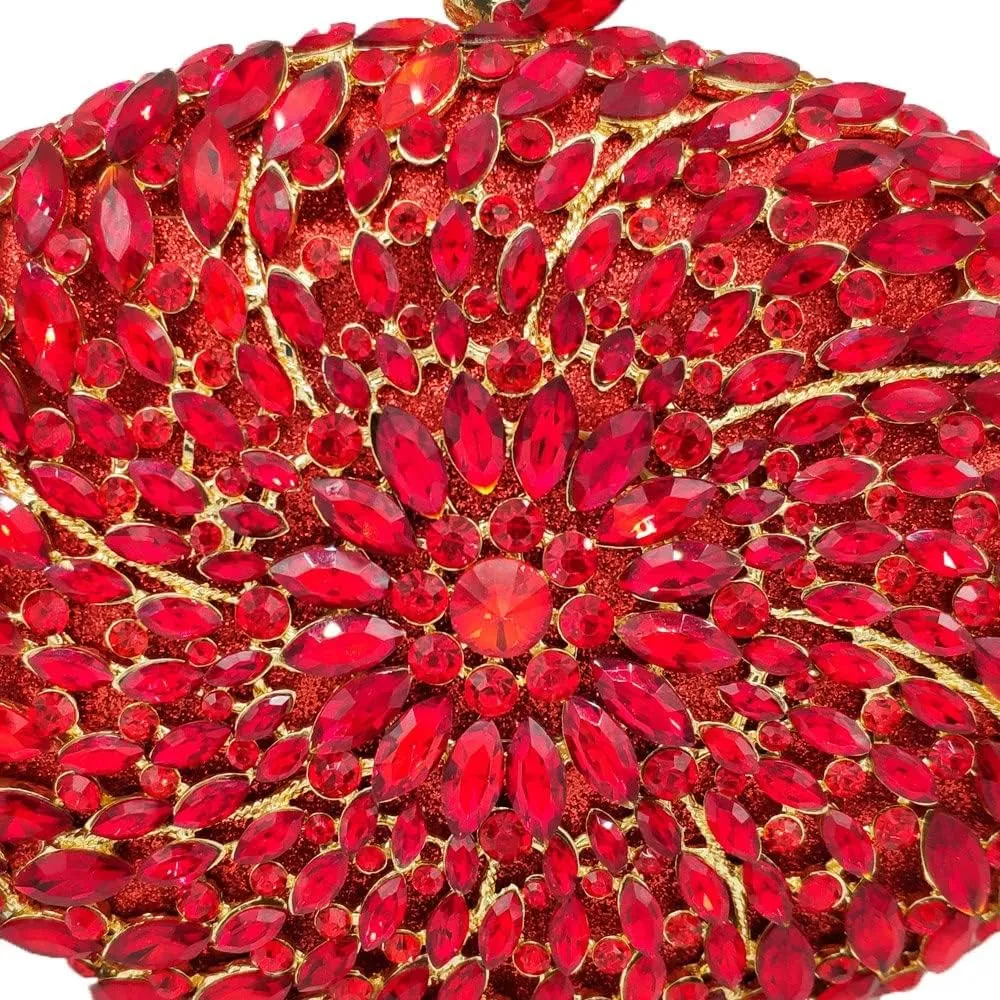 Hollow Out Dazzling Crystal Women Evening Bags Hard Case Ladies Party Clutch Wedding Handbag