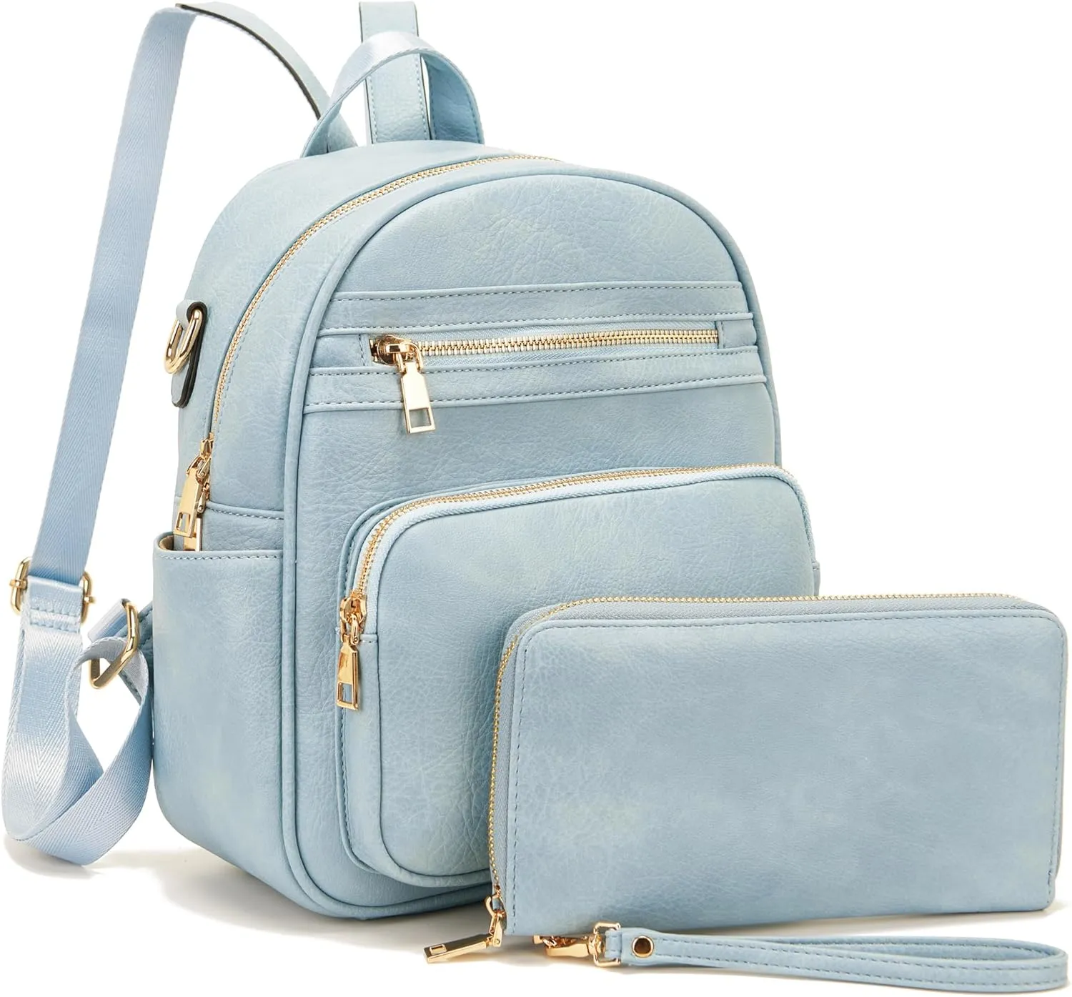 Idesort Small Backpack Purse for Women Girls Cute Backpacks Purse set with Wallet Convertible Shoulder bag