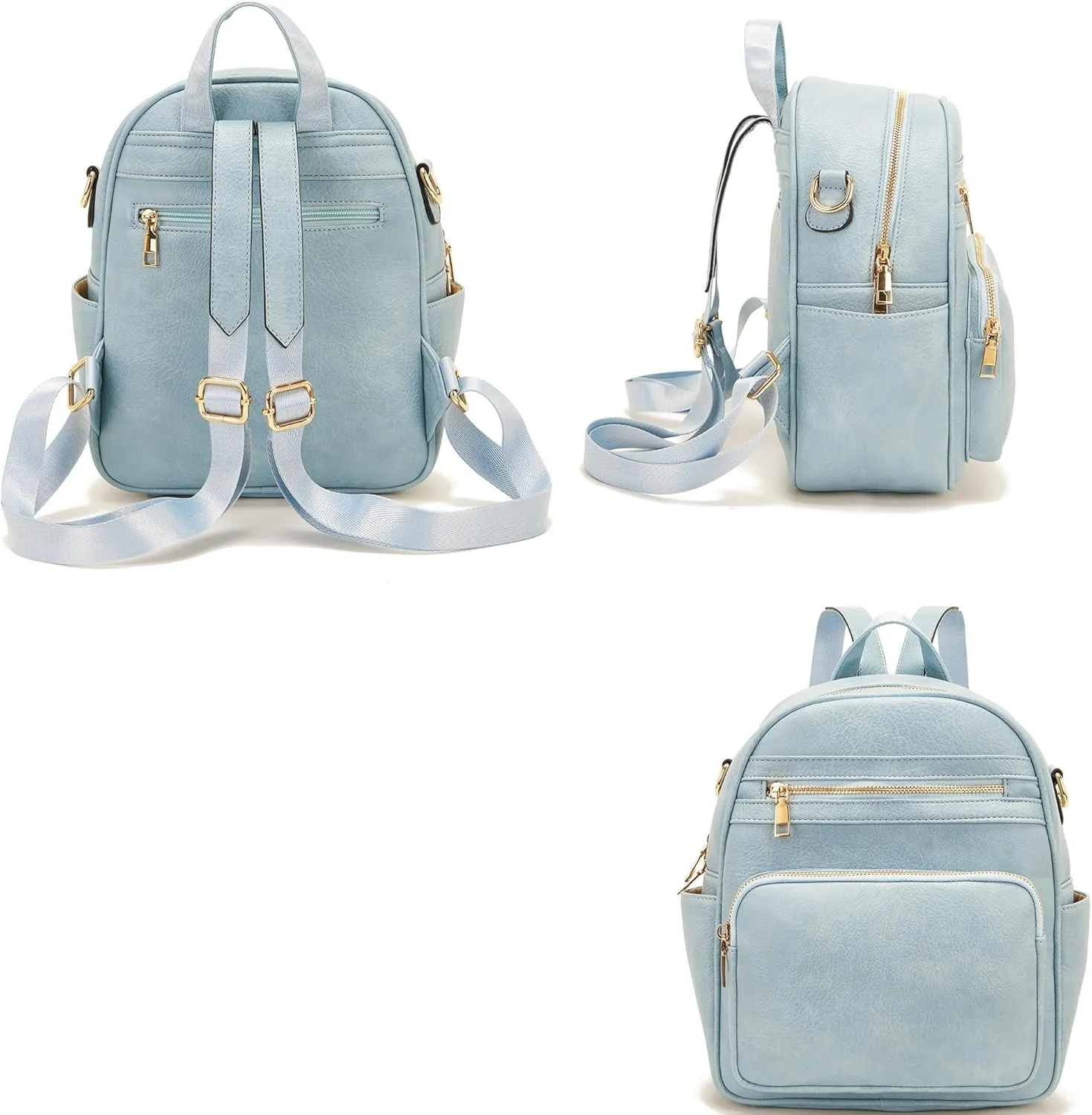 Idesort Small Backpack Purse for Women Girls Cute Backpacks Purse set with Wallet Convertible Shoulder bag