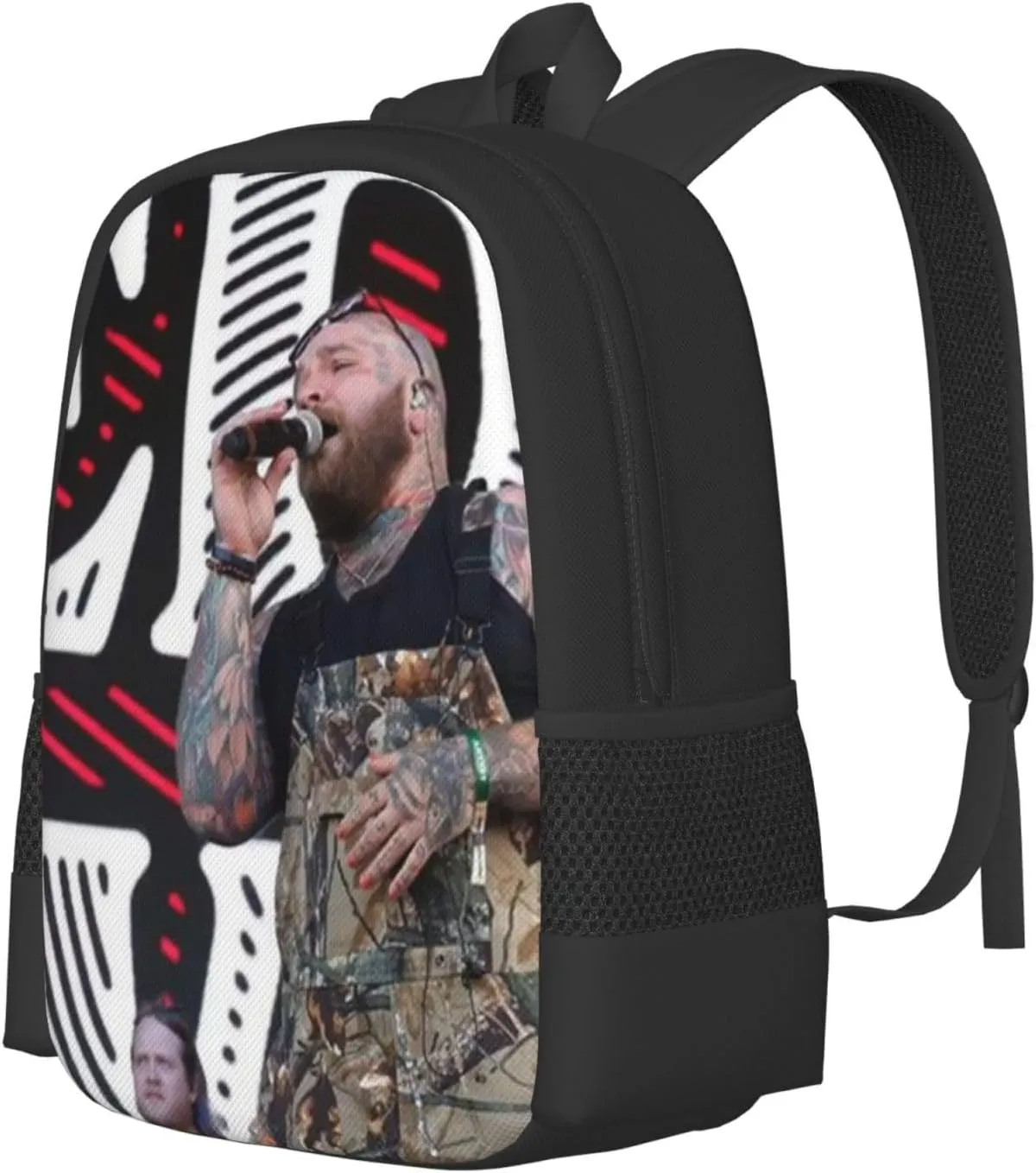 J-elly Roll Bookbags Casual Travel Daypack Lightweight Laptop Backpacks For Hiking Bag Black