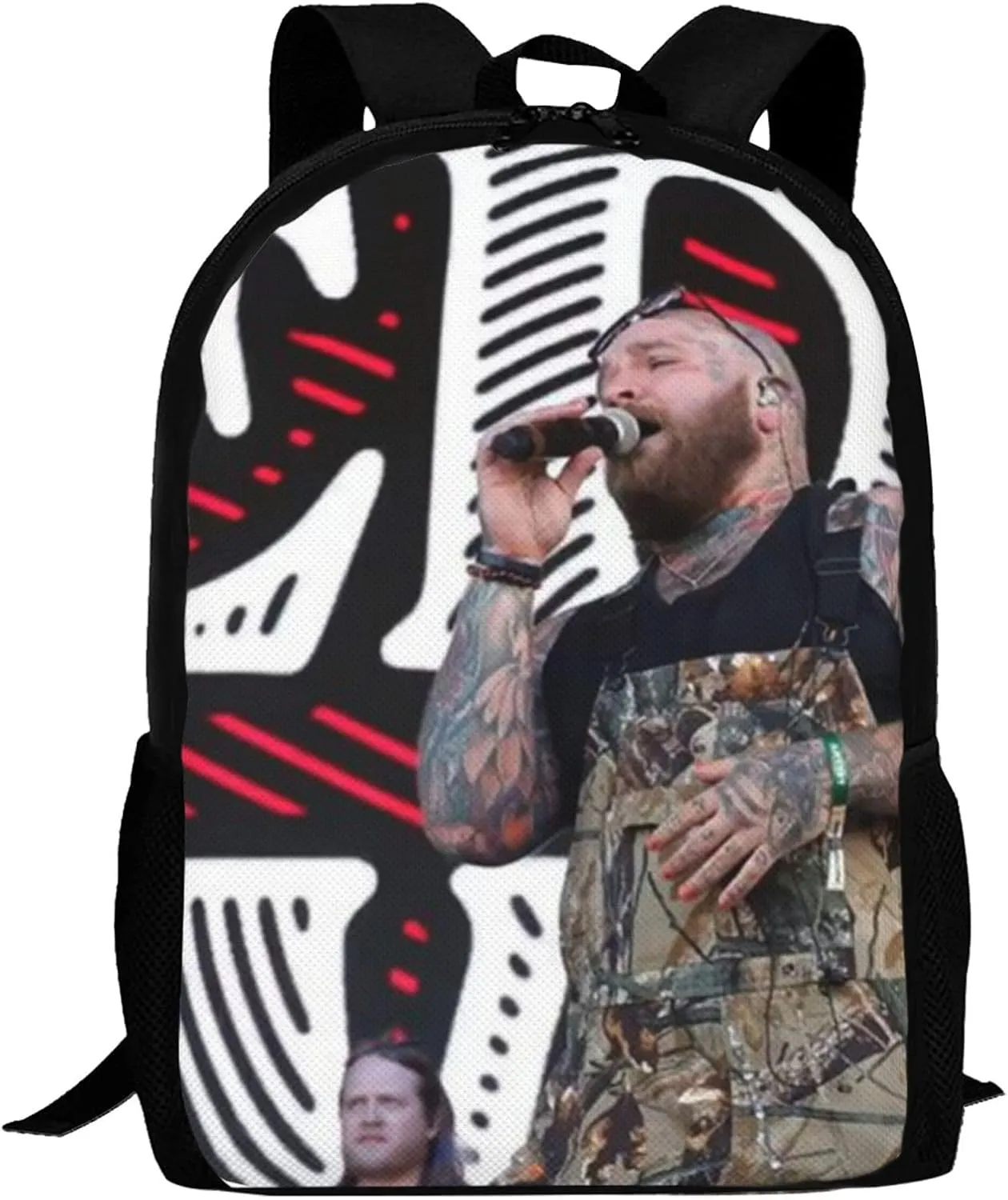 J-elly Roll Bookbags Casual Travel Daypack Lightweight Laptop Backpacks For Hiking Bag Black