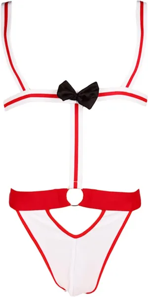 JEShifangjiusu Men Sexy Leotard Underwear Bow Tie Briefs Pouch Thong Low-Rise Lingerie Comfort Stretch Jockstrap