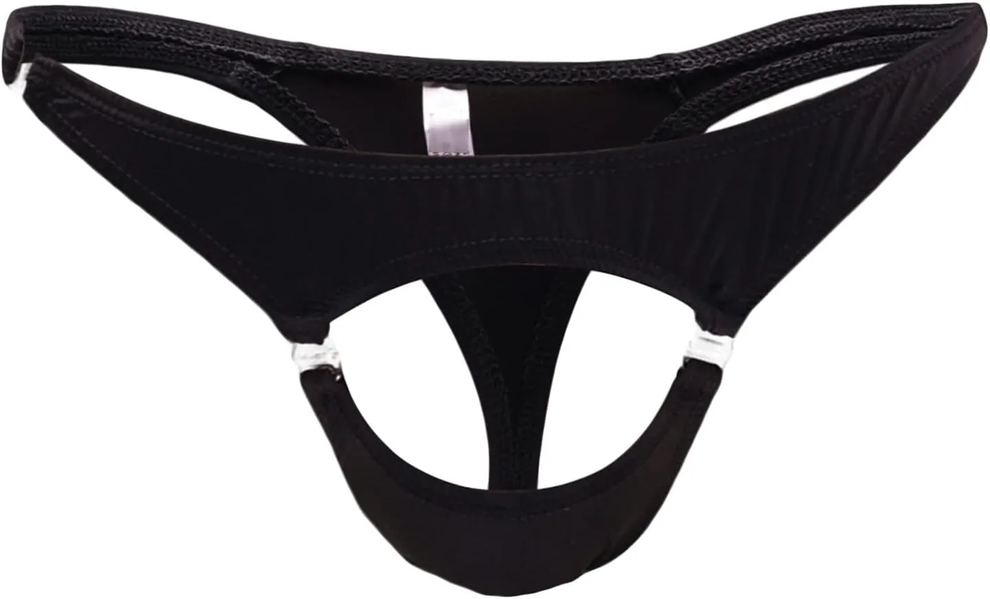 JEShifangjiusu Mens Ice Silk Thongs Underwear Bulge Pouch Briefs G-String See Through Sexy Low Rise T-Back Bikini Lingerie