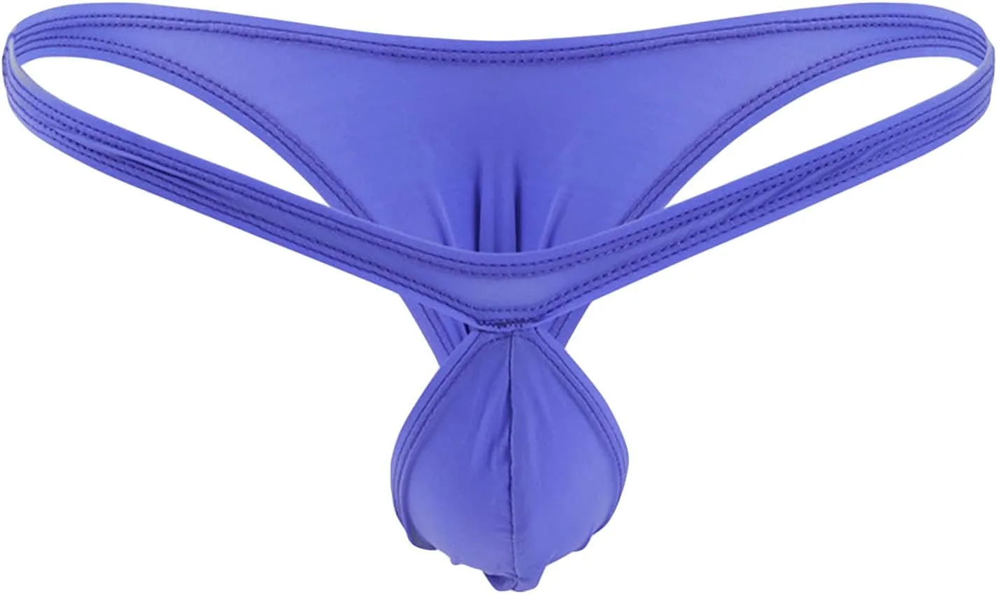 JEShifangjiusu Men'S Ice Silk Thongs Underwear Sexy Pouch Bikini Jockstrap G-String Briefs See Through T-Back Thong Lingerie