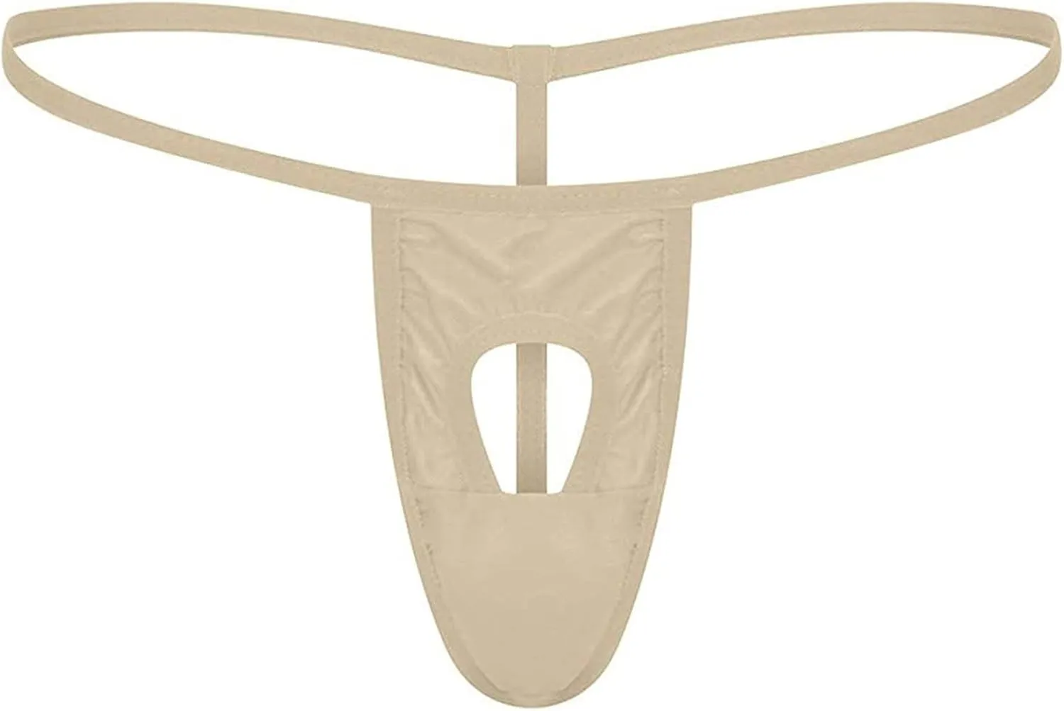 JEShifangjiusu Men's Sexy G-String Underwear Thongs Open Hole Bulge Pouch Briefs Panties T-Back Seamless Thong Underwear