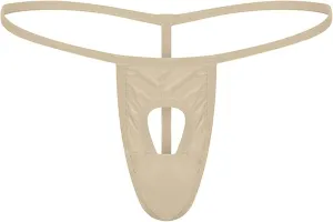 JEShifangjiusu Men's Sexy G-String Underwear Thongs Open Hole Bulge Pouch Briefs Panties T-Back Seamless Thong Underwear