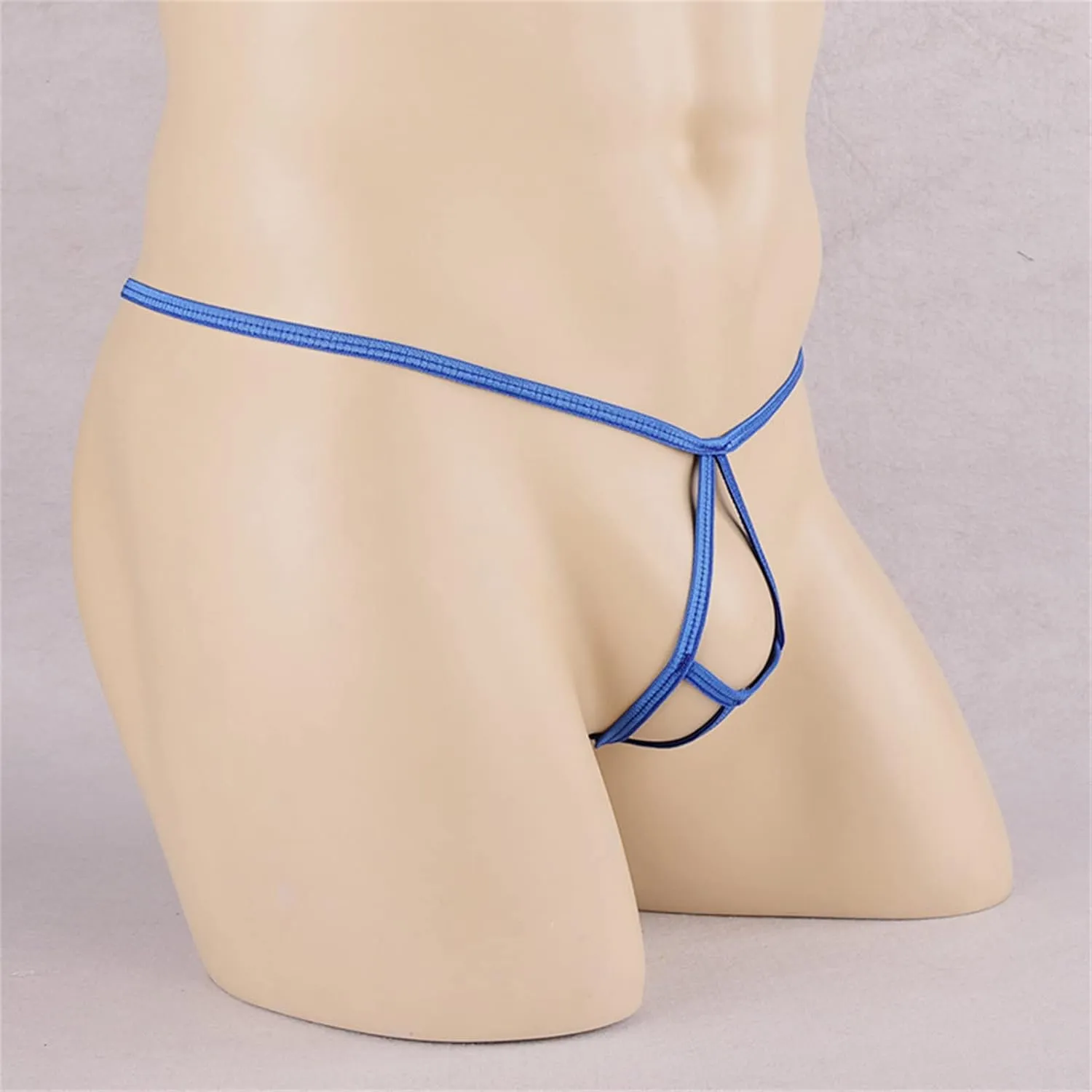 JEShifangjiusu Mens Stretch Bulge Pouch Bikini Briefs Underwear Underpants T-Back Tanga G-String Sexy Low Rise Bulge Thong