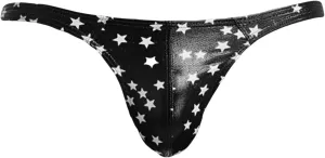 JEShifangjiusu Men'S Thong Comfort Underwear Sexy Butt Lift Low Raise Thong G-String Leather Bikini Briefs Trunks Shorts
