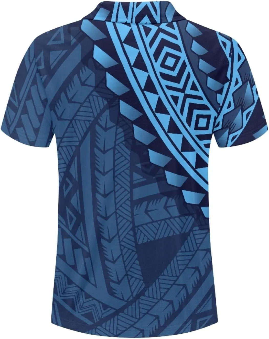JooMeryer Men's Polynesian American Samoa 3D Printed Golf Shirts Short Sleeve Summer Polo Shirt