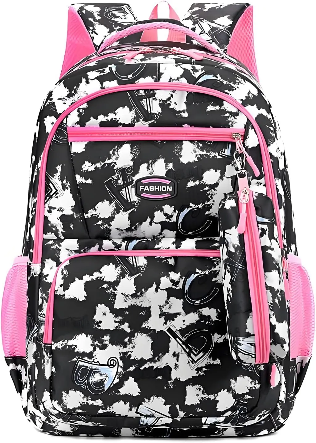 Kid Backpack for Girls Boys Bookbag Elementary Middle School Backpacks Kids School Bag Travel Back Pack(Black)
