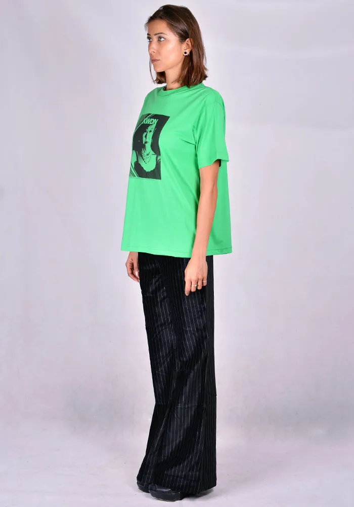 KWAIDAN EDITIONS AW20WT069W-CJM PRINT T-SHIRT GREEN