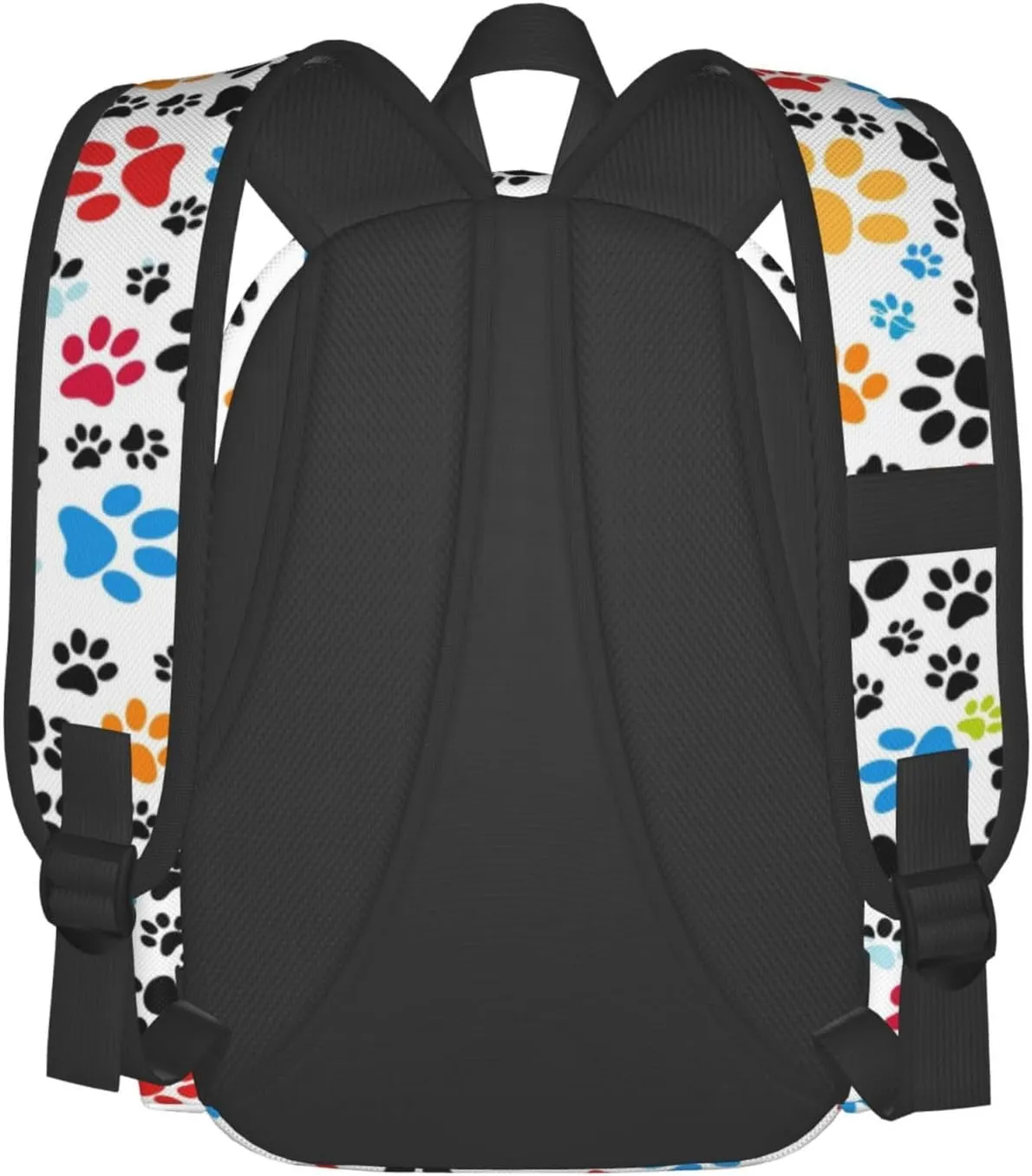 Laptop Backpack for Men Women Colorful Cat Dog Paws Casual Travel Backpacks Lightweight College Backpack with Laptop Compartment for Daily Commutes Work Travel Hiking Daypack
