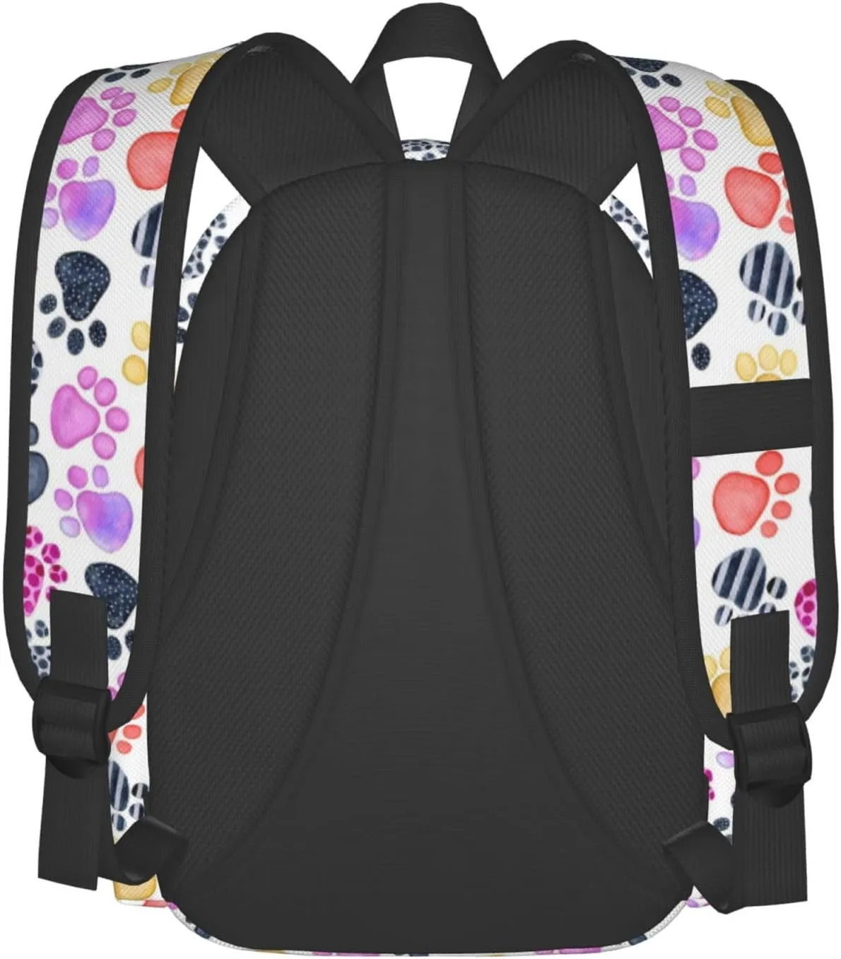 Laptop Backpack for Men Women Colorful Cat Paw Casual Travel Backpacks Lightweight College Backpack with Laptop Compartment for Daily Commutes Work Travel Hiking Daypack
