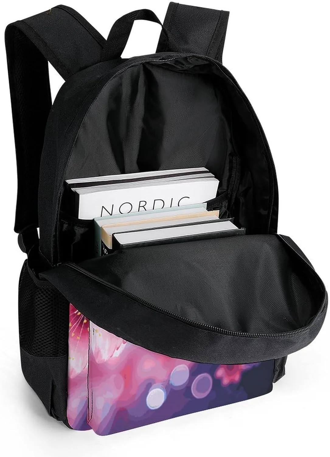 Laptop Backpack for Women Men Daypack Flower Backpacks Computer Bag Travel Laptop Bag Casual Work Bag