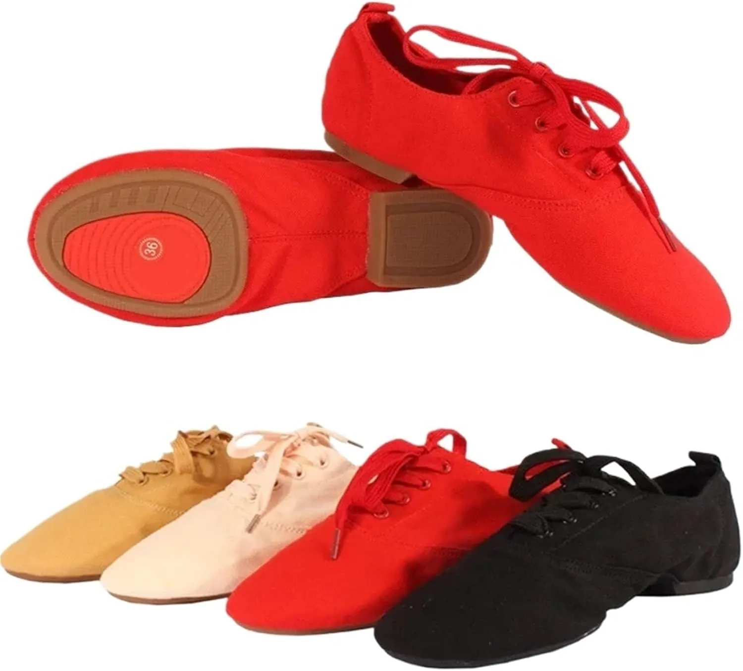 Latin Dance Shoes Men Children Ballet Shoes Kids' Canvas Ballet Shoes Women Men Dance Shoes Tango Latin Modern Jazz Dance Training Footwear