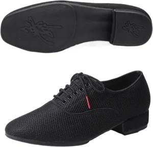 Latin Dance Shoes Men Male Latin Dance Shoes Men Salsa Jazz Dancing Boys Ballroom Modern Tango Shoes Black Mesh Soft Sole