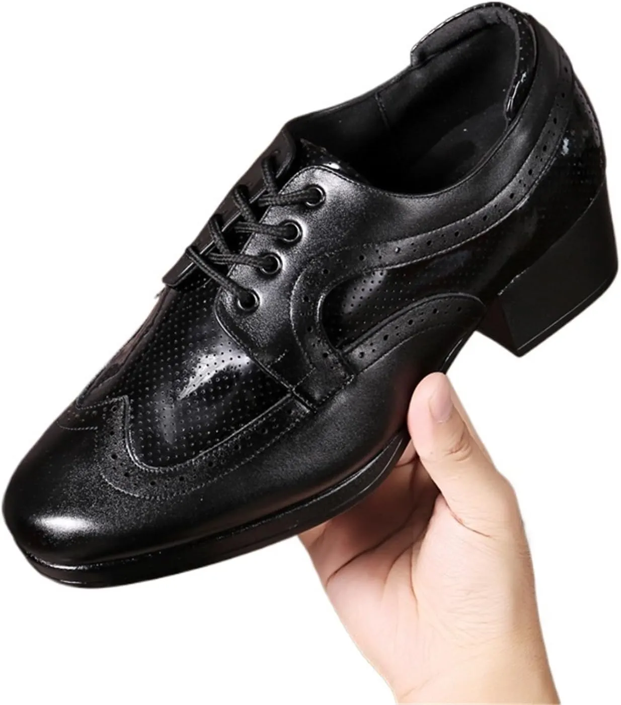Latin Dance Shoes Men Men's Latin Dance Shoes Adult Men Join Together Professional Salsa Shoes Low Heel Ballroom Tango Shoes