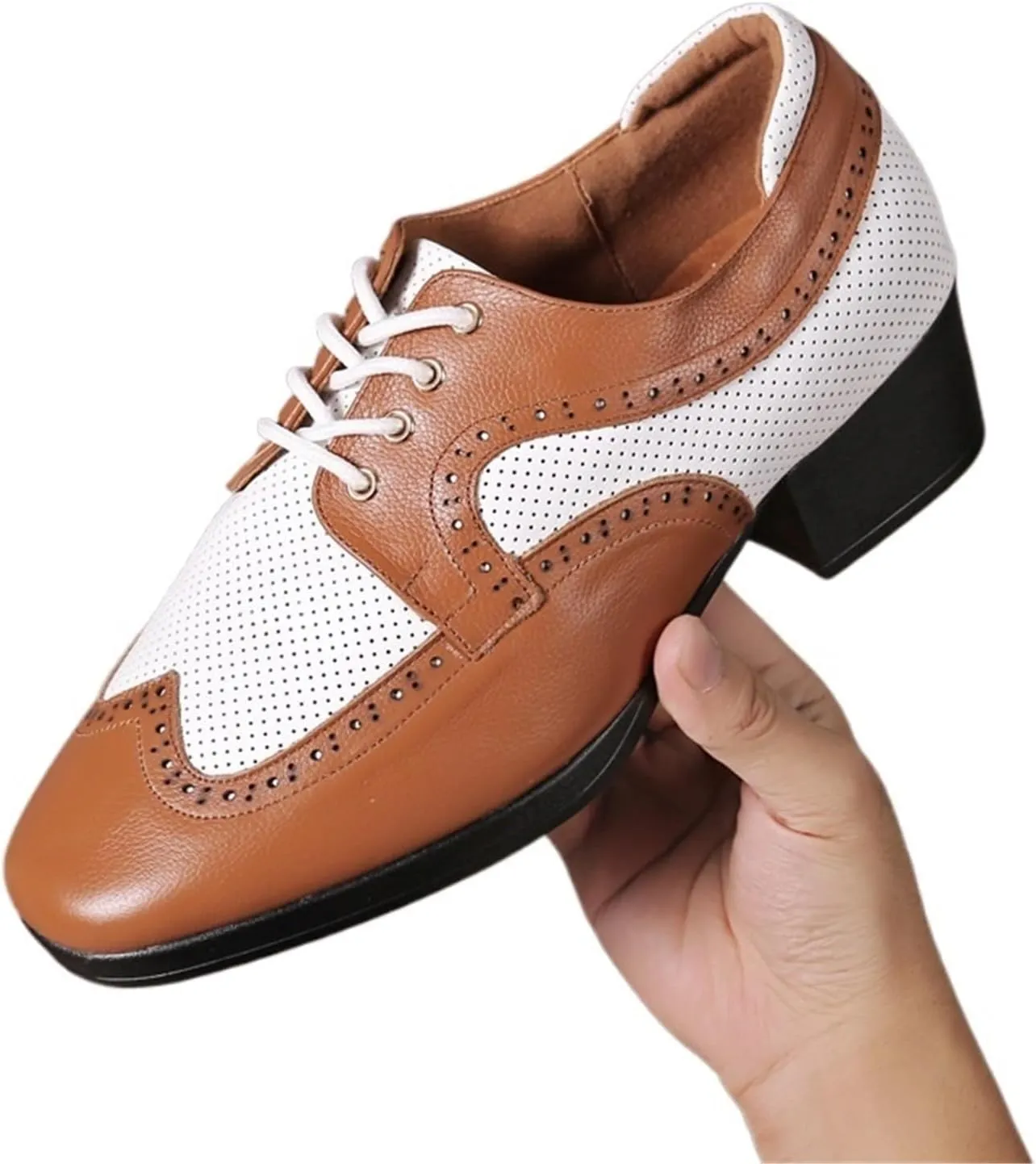 Latin Dance Shoes Men Men's Latin Dance Shoes Adult Men Join Together Professional Salsa Shoes Low Heel Ballroom Tango Shoes