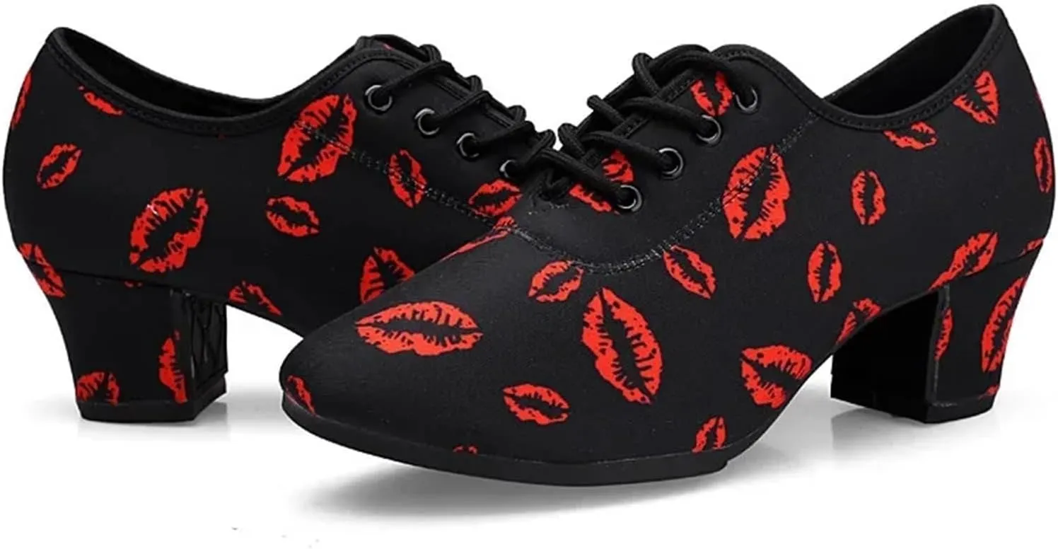 Latin Dance Shoes Men Soft Sole Unisex Dance Shoes for Men Women Girls Ballroom Dancing Modern Tango Jazz Performance Practise Salsa Shoes