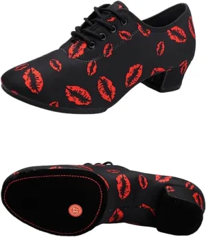 Latin Dance Shoes Men Soft Sole Unisex Dance Shoes for Men Women Girls Ballroom Dancing Modern Tango Jazz Performance Practise Salsa Shoes